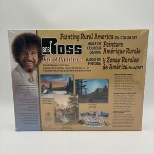 Bob Ross Painting Rural America Oil Color Set DIY DVD The Joy of Painting New